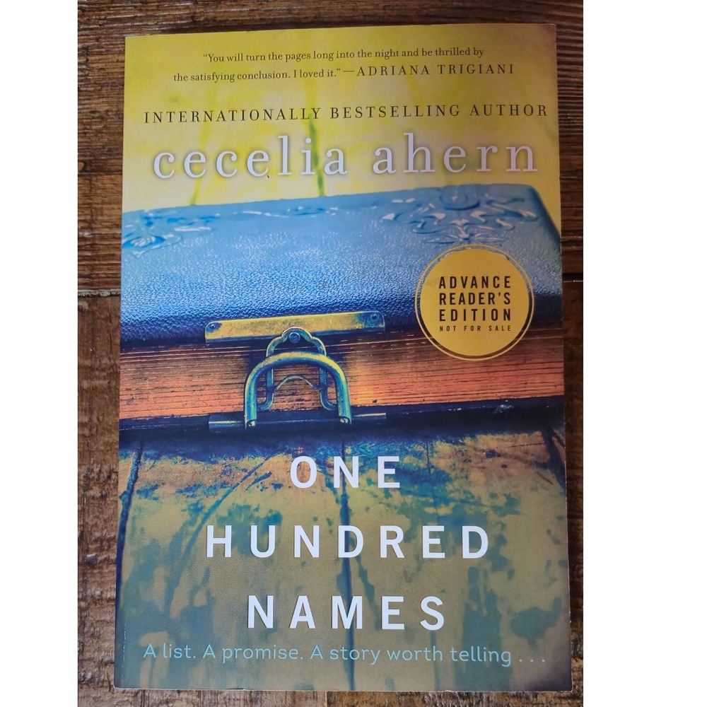One Hundred Names Cecelia Ahern Advance Reader Edition ARC Paperback Book